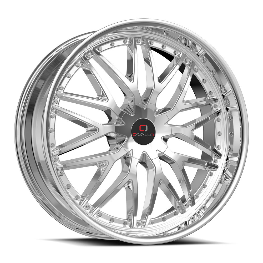 Cavallo CLV-46 Nano Chrome 22x8.5 (+38)5x112