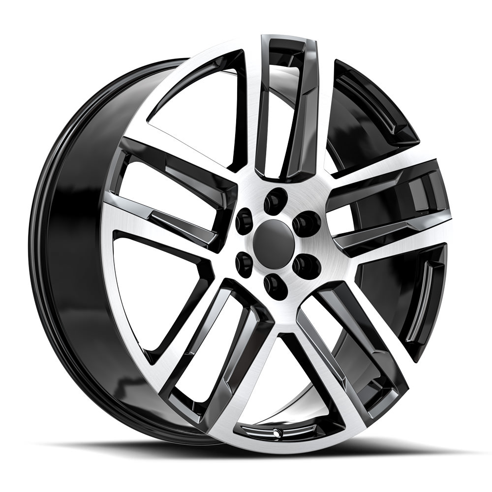O.e. Revolution C-32 Gloss Black & Machined 22x9 (+31) 6x139.7