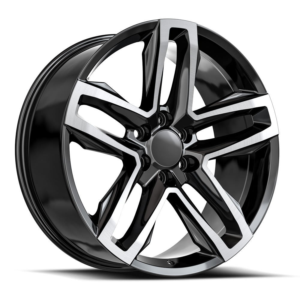 O.E. Revolution C-24 Gloss Black & Machined 22x9 (+24)6x139.7