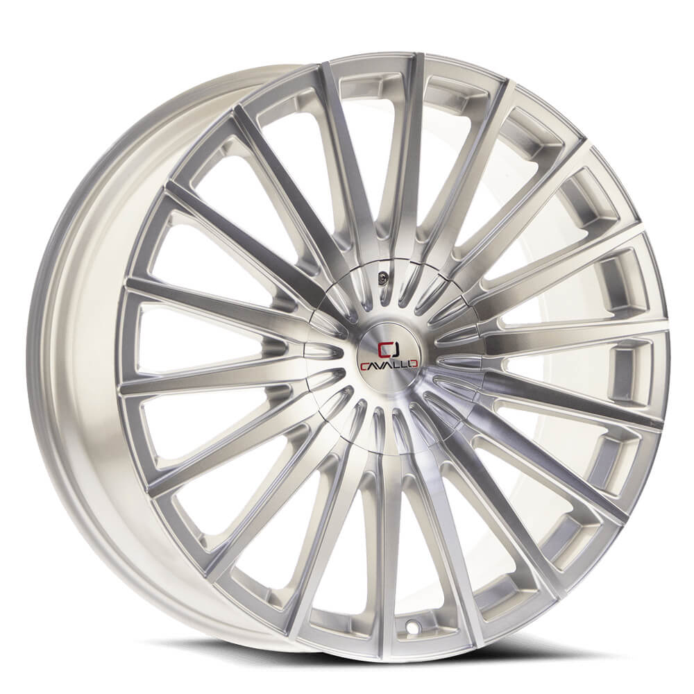 Cavallo Clv-34 Silver & Machined 20x8.5 (+15) 6x135