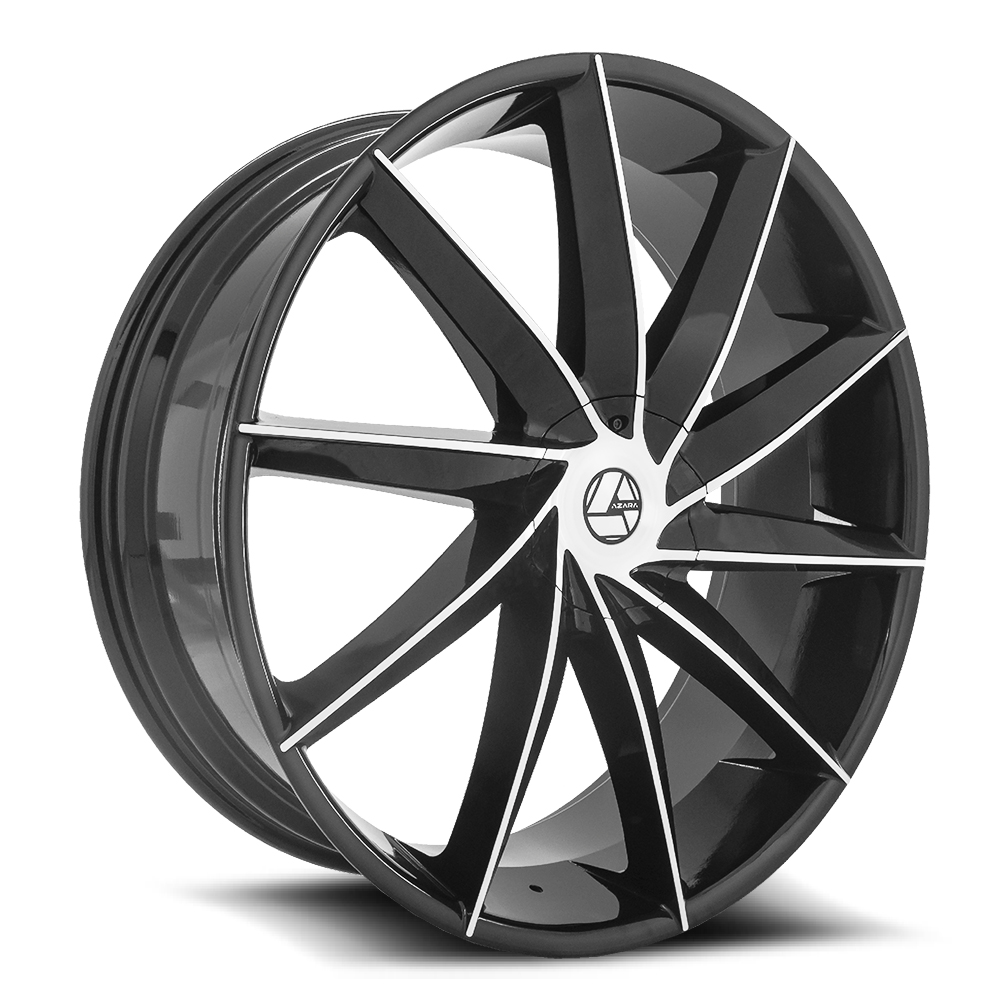 Azara Aza-506 26x9.5 5x115 5x120 +34 Cb 78.1 Black Machined