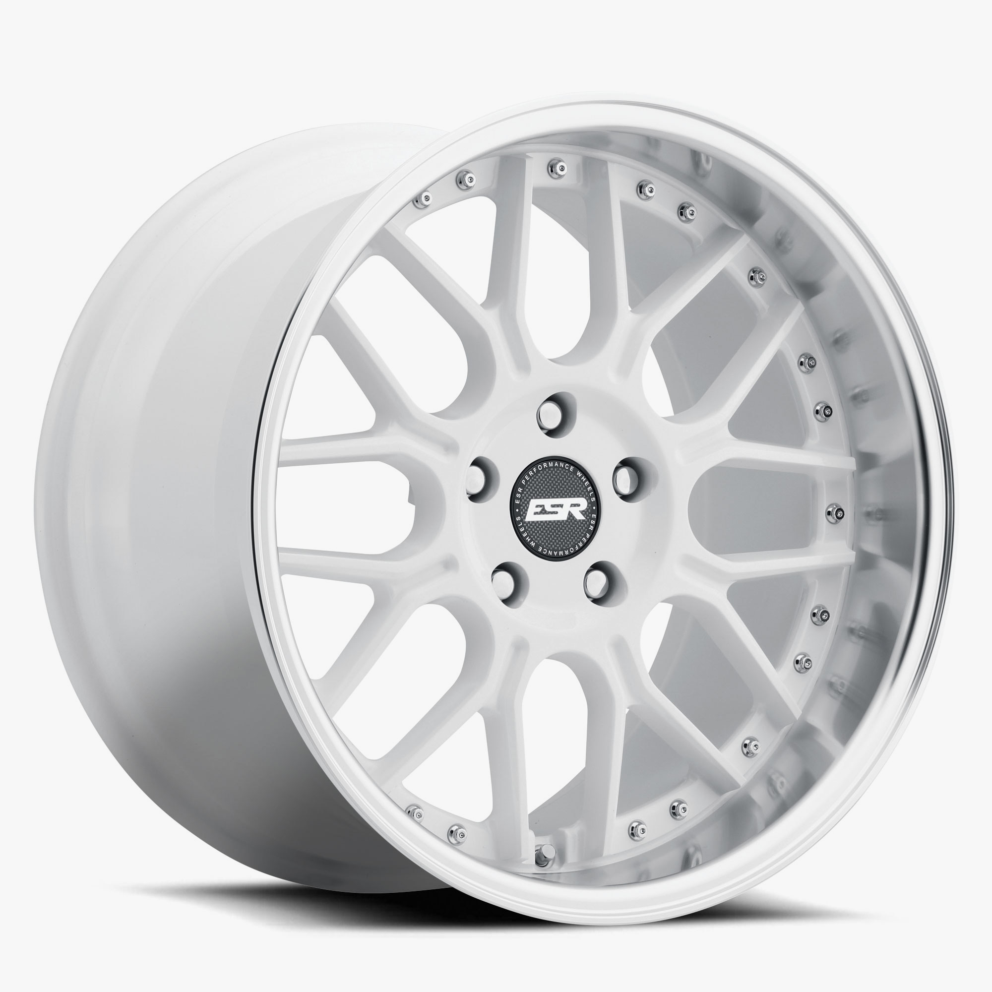 Esr Wheels Cs18 Gloss White 19.0x8.5 (+35) 5x115 (Custom Drill)