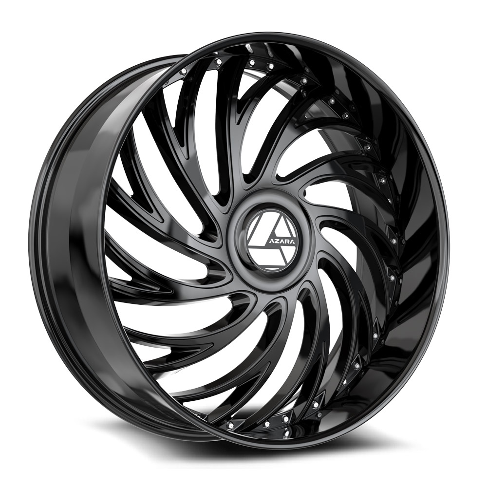 Azara AZX-101 Gloss Black 22x9.5 (+15)Blank 5x