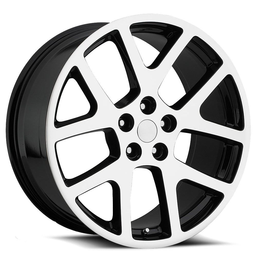 O.e. Revolution 107 Gloss Black & Machined 24x10 (+18) 5x115