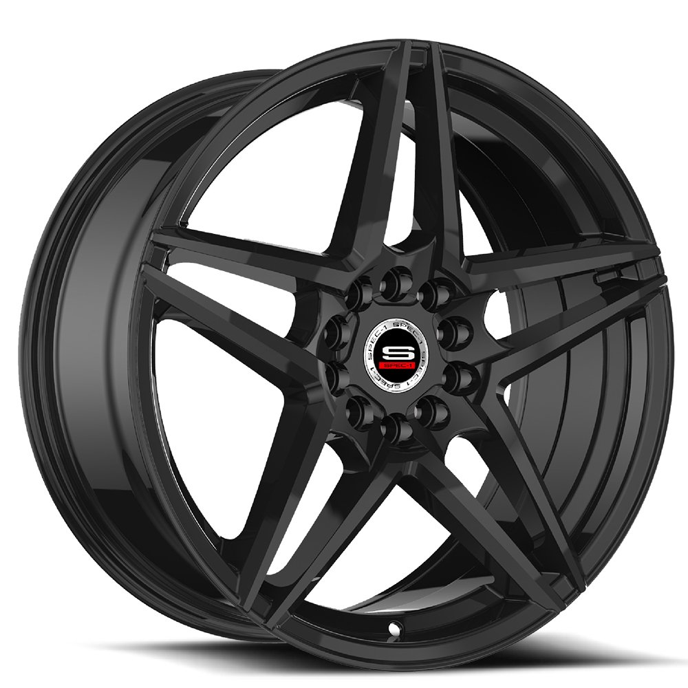 Spec-1 Sp-54 Gloss Black 17x7.5 (+42) 4x100