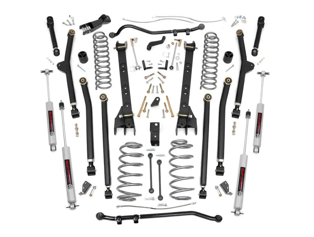 4 Inch Jeep Long Arm Suspension Lift Kit 97-06 Wrangler TJ Rough Country