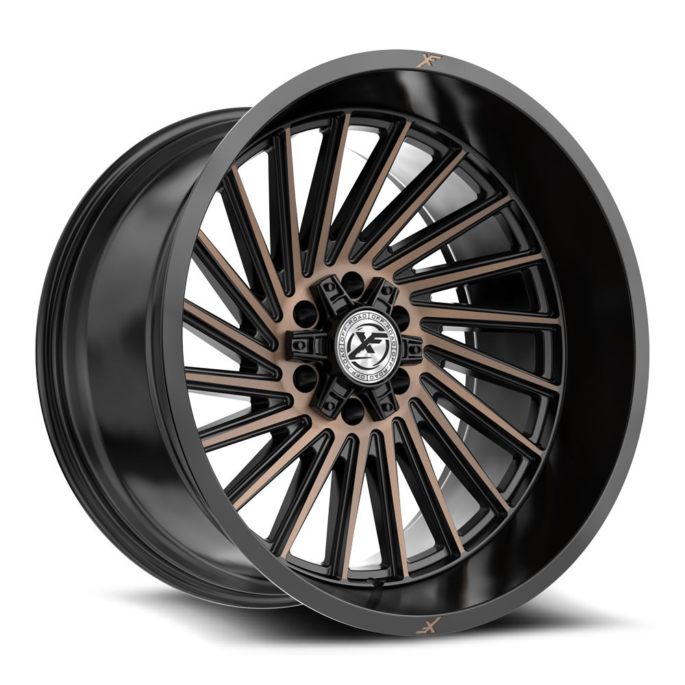 XF Off-Road XF-239 Satin Black & Bronze Machined Double Dark Tint 20x9 (+0)5x127