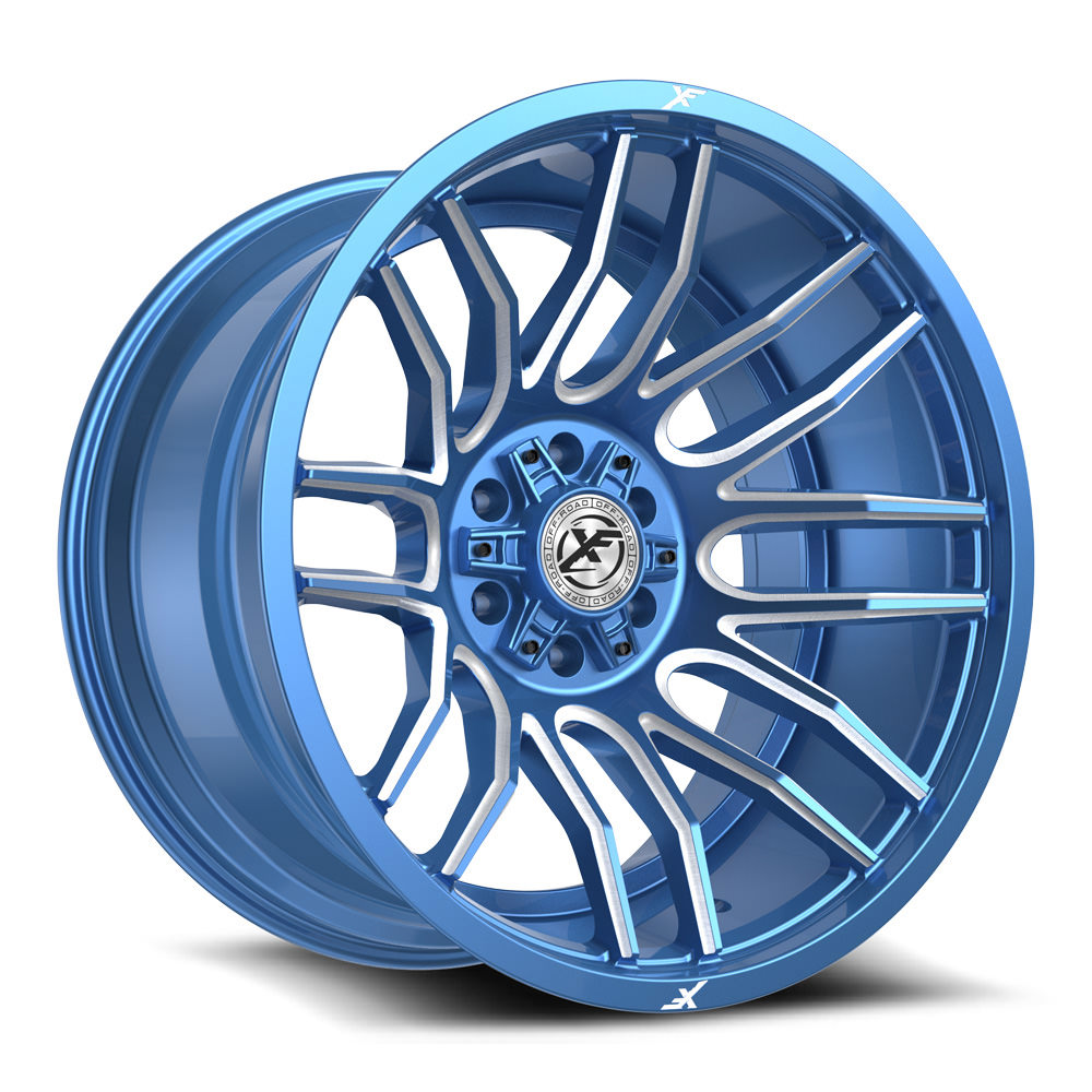 XF Off-Road XF-232 Anodized Blue & Milled 20x10 (+-12)5x127