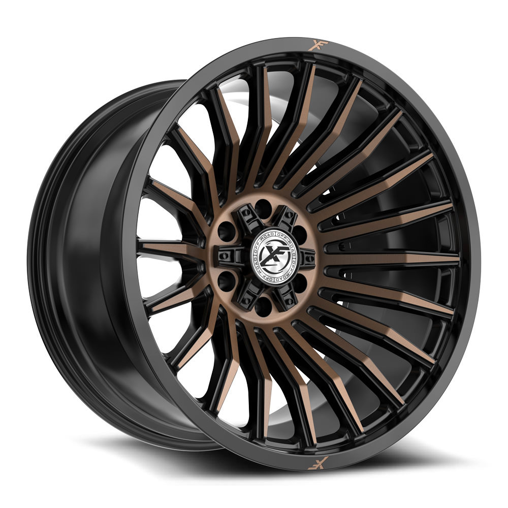 XF Off-Road XF-231 Satin Black & Bronze Machined Double Dark Tint 17x9 (+0)5x127