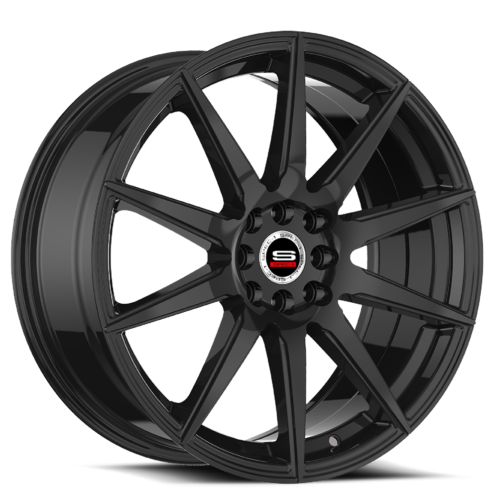 Spec-1 Sp-51 Gloss Black 17x7.5 (+42) 5x112