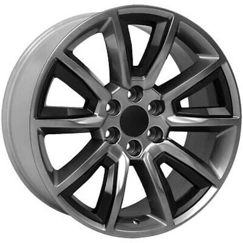 O.e. Revolution C-08 Gunmetal + Black Inserts 22x9 (+31) 6x139.7