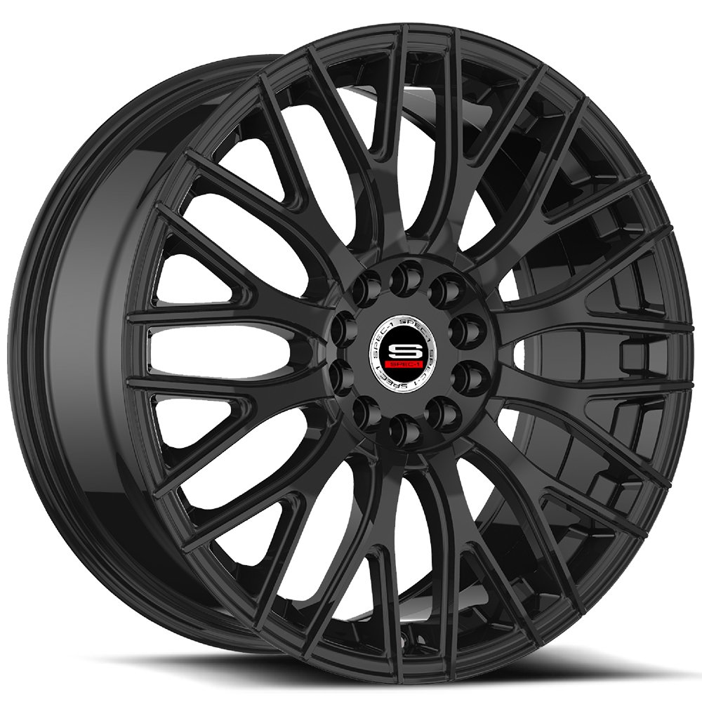 Spec-1 Sp-55 Gloss Black 17x7.5 (+42) 4x100