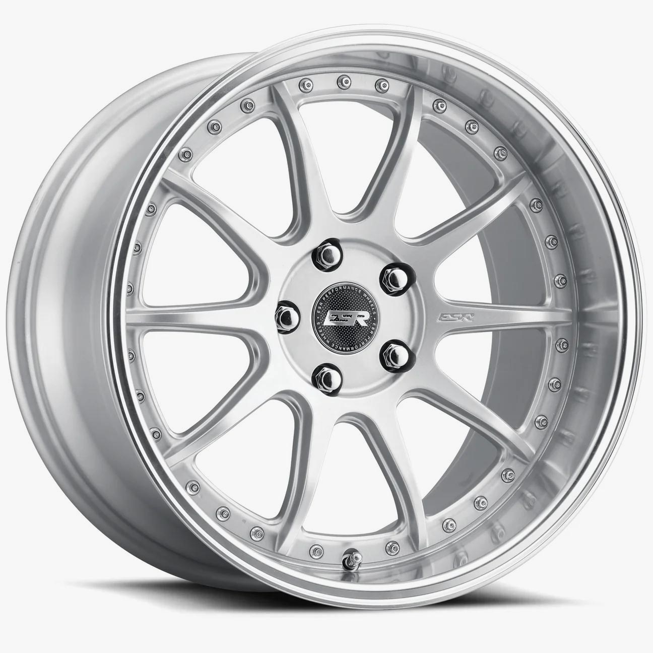 Esr Wheels Cs12 Hyper Silver 18.0x8.5 (+35) 5x108 (Custom Drill)