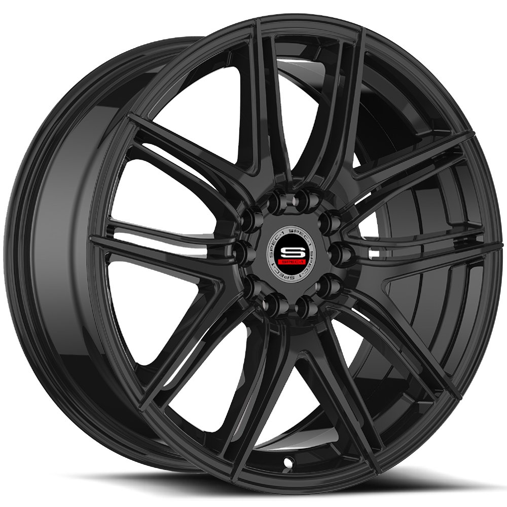 Spec-1 Sp-56 Gloss Black 17x7.5 (+42) 4x100