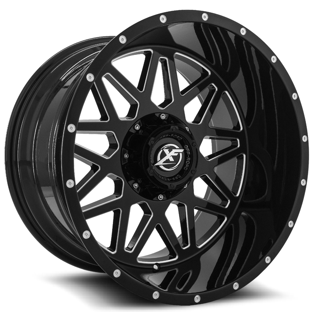 Xf Off-road Xf-211 Gloss Black & Machined 20x10 (-24) 5x127