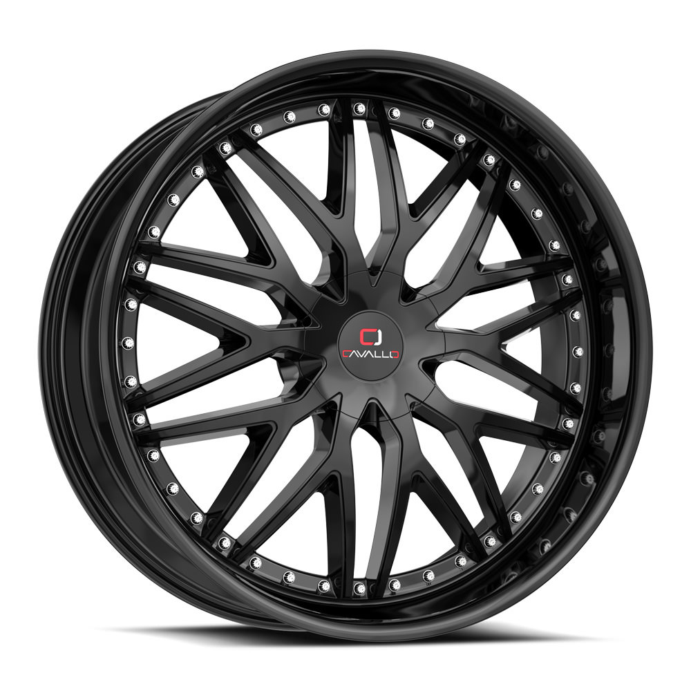 Cavallo Clv-46 Gloss Black 18x8 (+35) 4x100