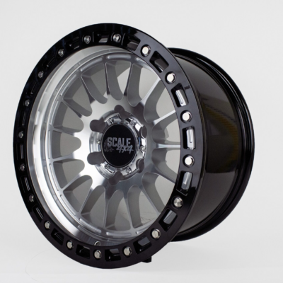 Scale 4x4 S04  Machine W/ Black Bead Lock 17X9.0x 6X139.7mm