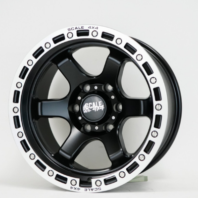 Scale 4x4 S03 Matte Black W/ Machined Beadlock 17x9 6x139.7mm