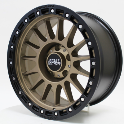 Scale 4x4 S01 Matte Bronze 17x9 5x127mm