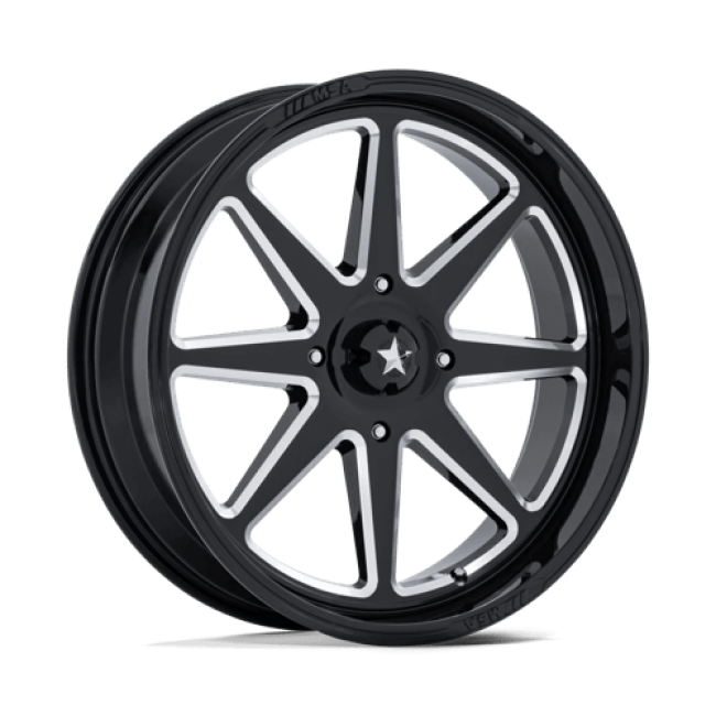 Msa Offroad Wheels M54 Spark Utv Gloss Black Milled 20x7 (+0) 4x110