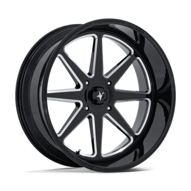 Msa Offroad Wheels M54 Spark Utv Gloss Black Milled 24x10 (-25) 5x114.3