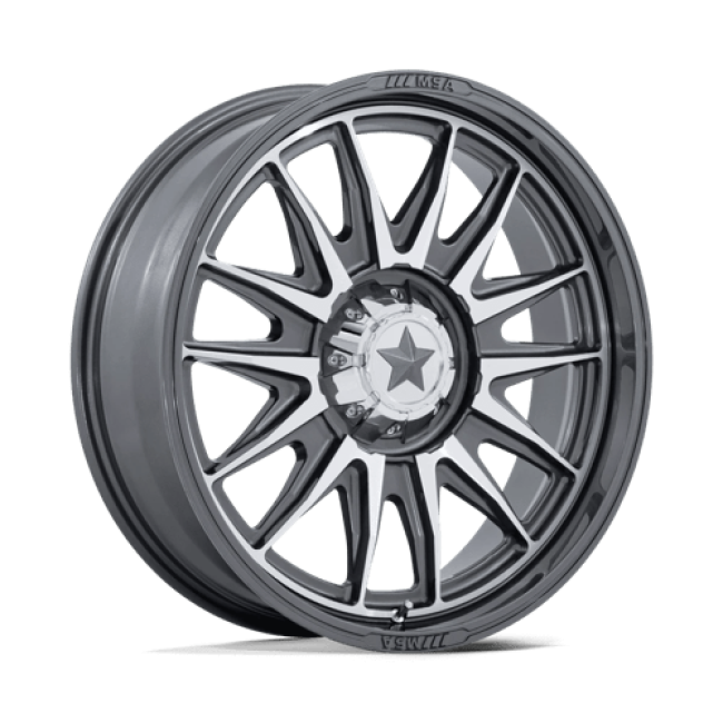 Msa Offroad Wheels M55 Commander Utv Platinum W/ Machined Face 22x7 (+0) 6x139.7