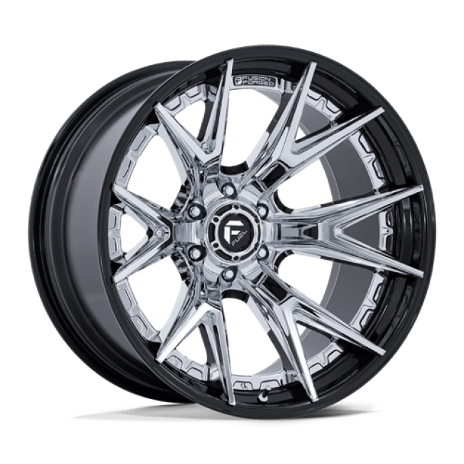 Fuel 1pc Fc402 Catalyst Chrome W/ Gloss Black Lip 18x9 (+1) 6x139.7