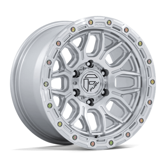 Fuel 1pc Fc881 Surge Gloss Silver W/ Machined Face 17x9 (+20) 6x139.7