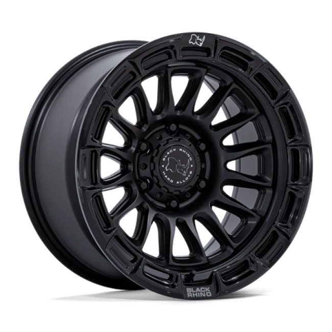 Black Rhino Hard Alloys Br025 Rival Matte Black W/ Gloss Blk-lp 20x9 (+1) 5x127