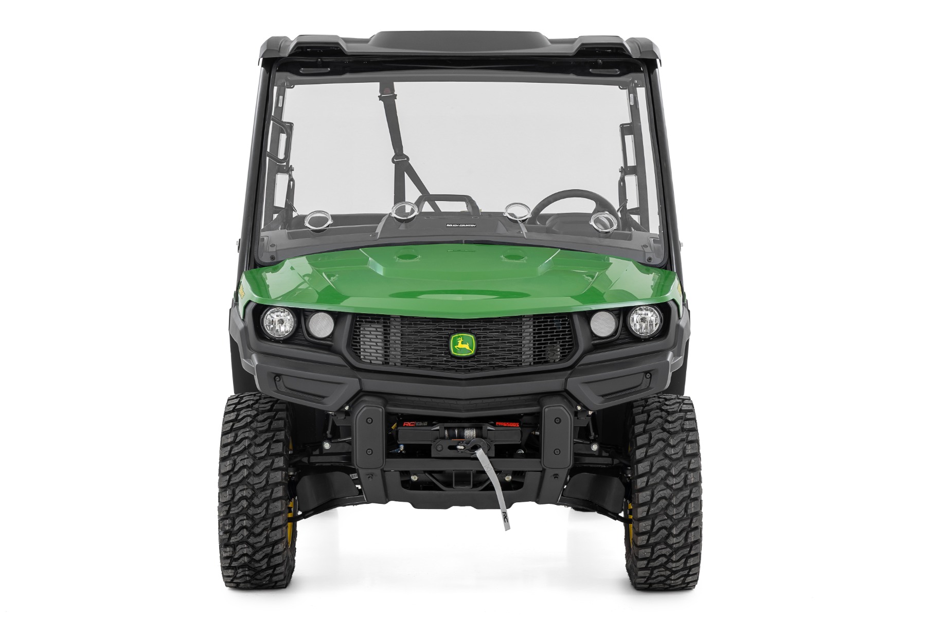 Vented Full Windshield | Scratch Resistant | John Deere Gator XUV 835E - Image 4