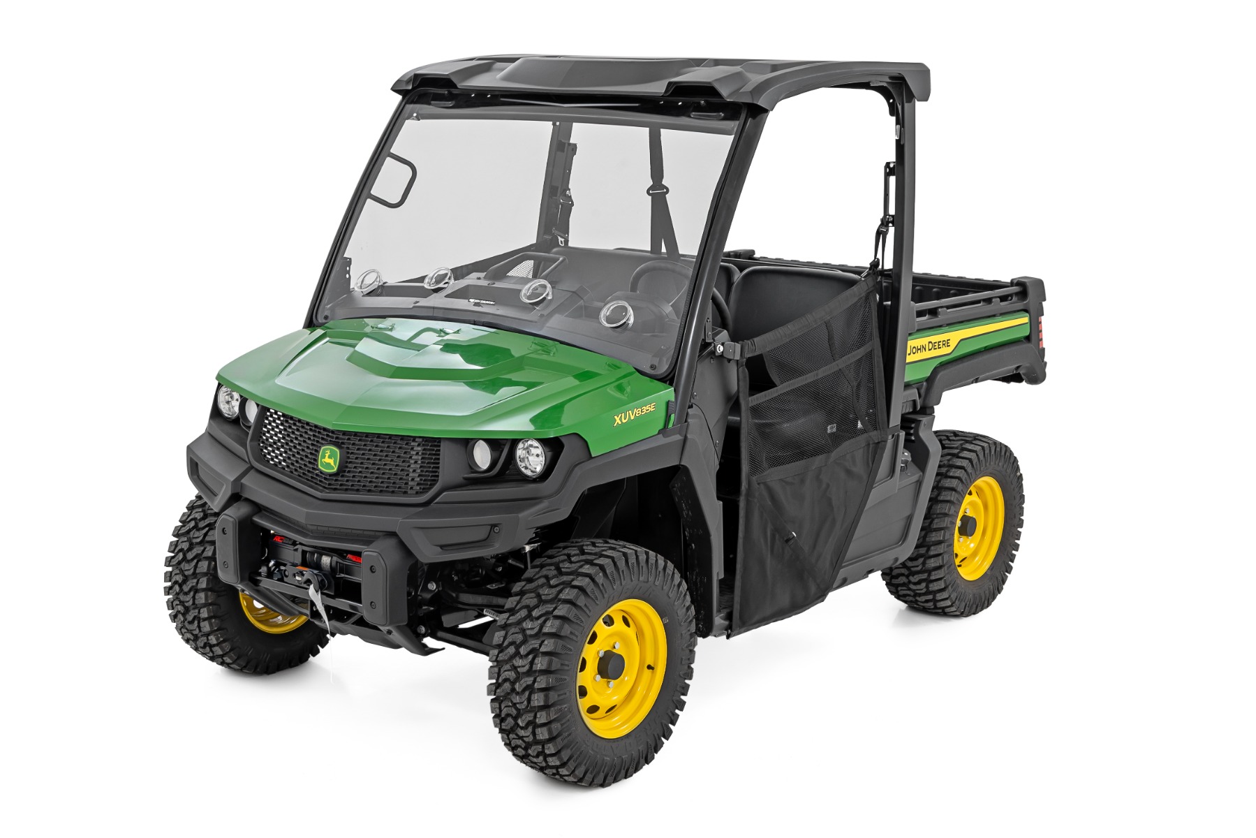 Vented Full Windshield | Scratch Resistant | John Deere Gator XUV 835E - Image 5