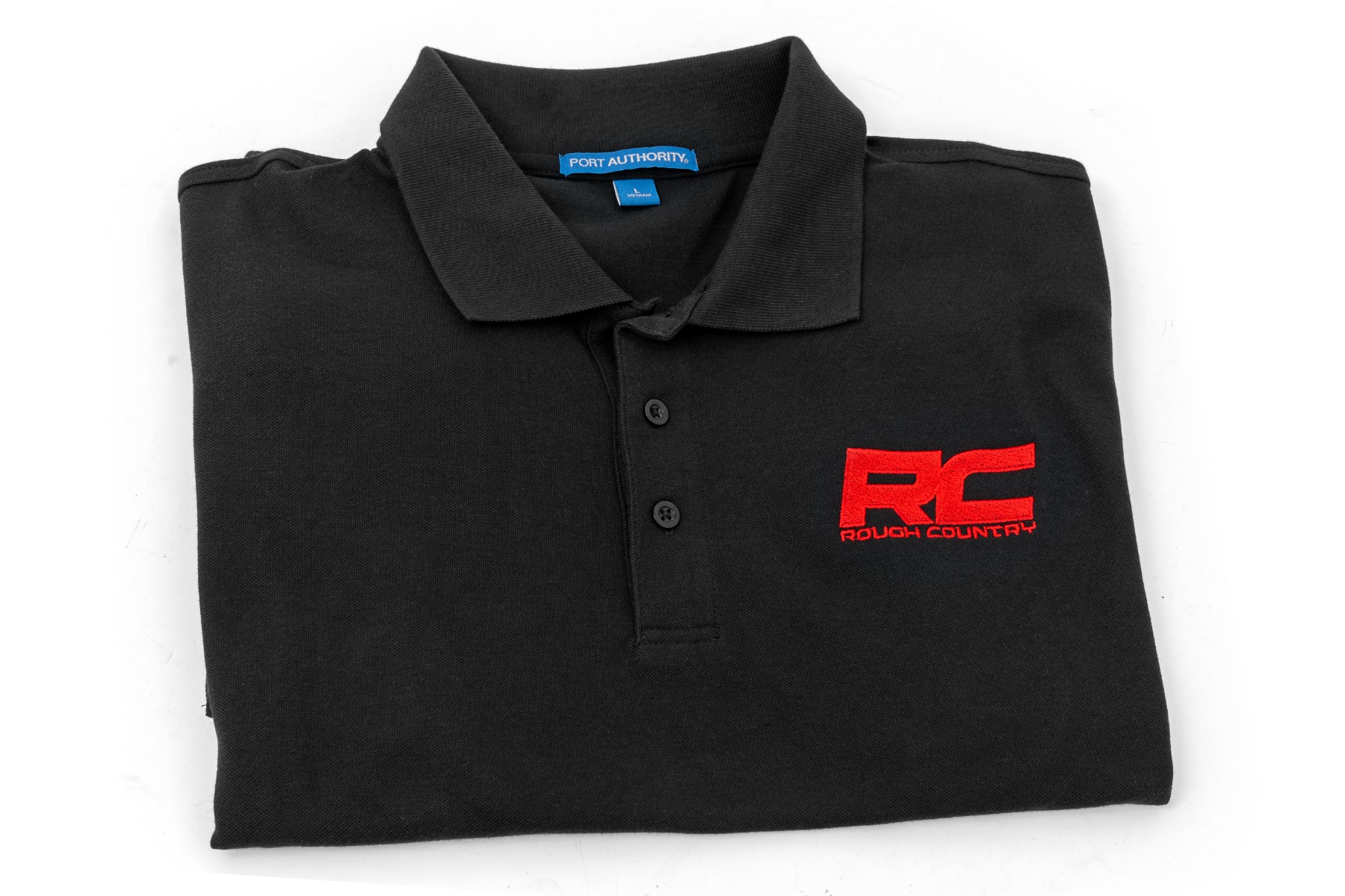 Rough Country Polo | Rough Country Logo | Black | Cotton | Size XL - Image 2