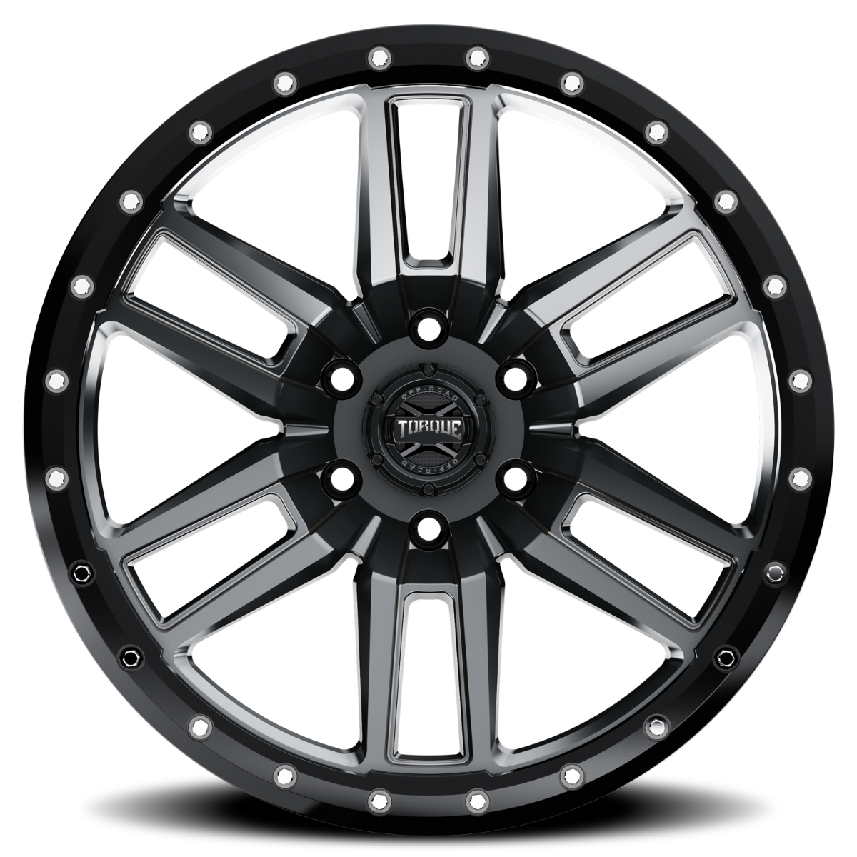 Torque Pritchett | Anthracite w/Black Lip | 18x9 | 6x5.5 | -12mm - Image 4