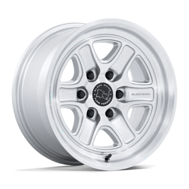 Black Rhino Hard Alloys Br032 Echo Gloss Silver W/ Machined Face 18 (+12) 8x165.1
