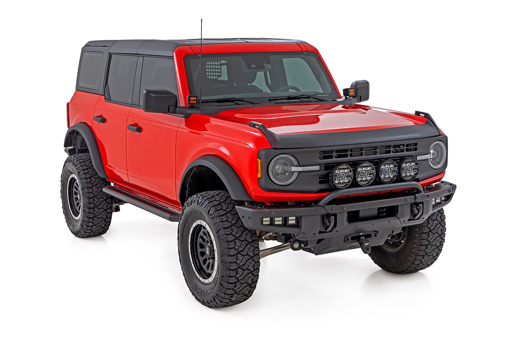 2 Inch LED Light Pods | Spot Beam | Amber Lens | Square - Image 4