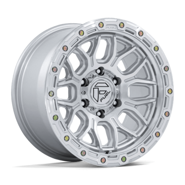 Fuel 1pc Fc881 Surge Gloss Silver W/ Machined Face 18 (+20) 8x180