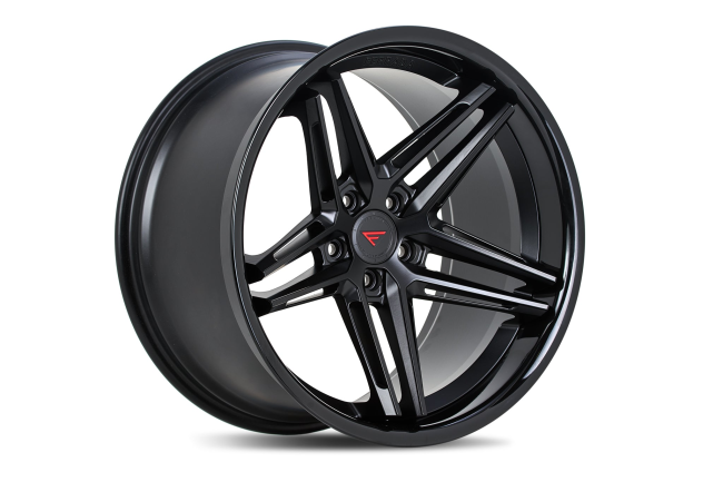 Ferrada CM1 Matte Black / Gloss Black Lip (+0) 5x114