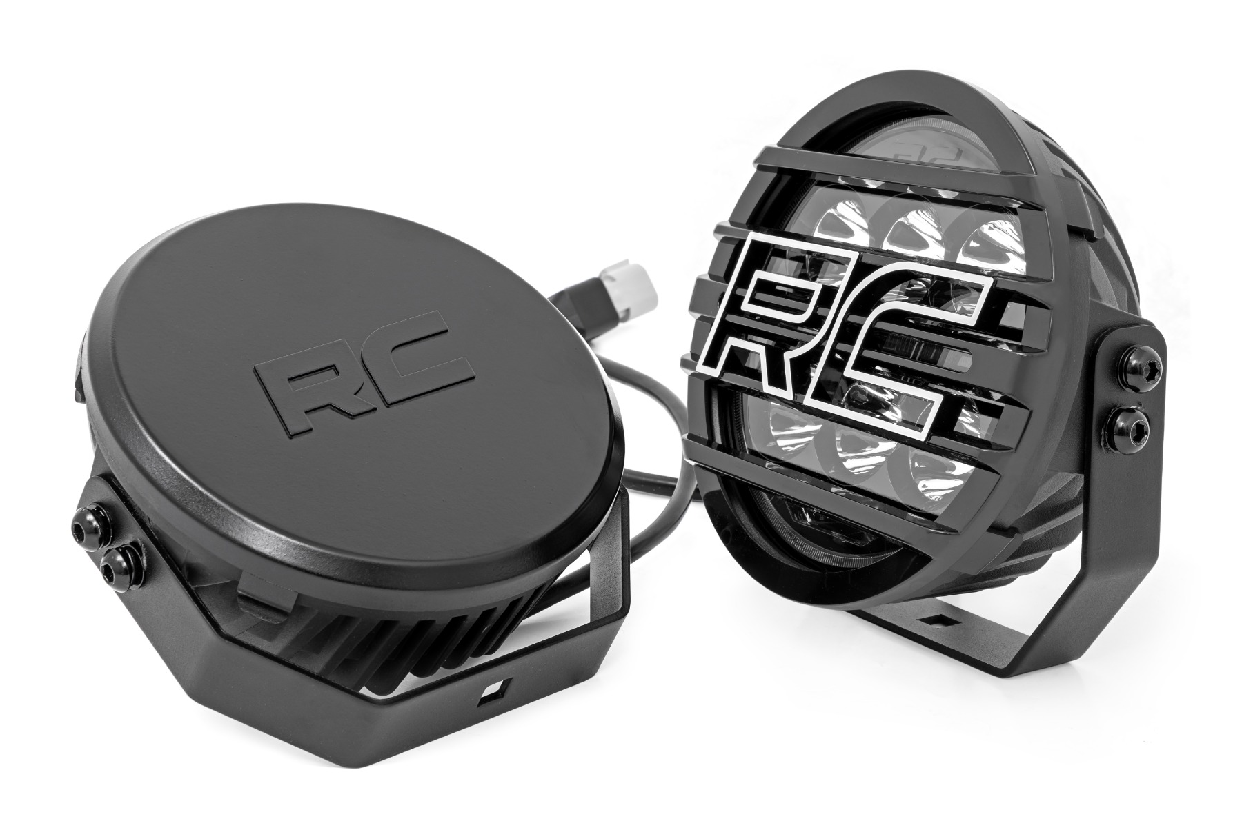 Black Series Halo LED Light Pair | White/Amber DRL | 6.5 Inch | Round - Image 2