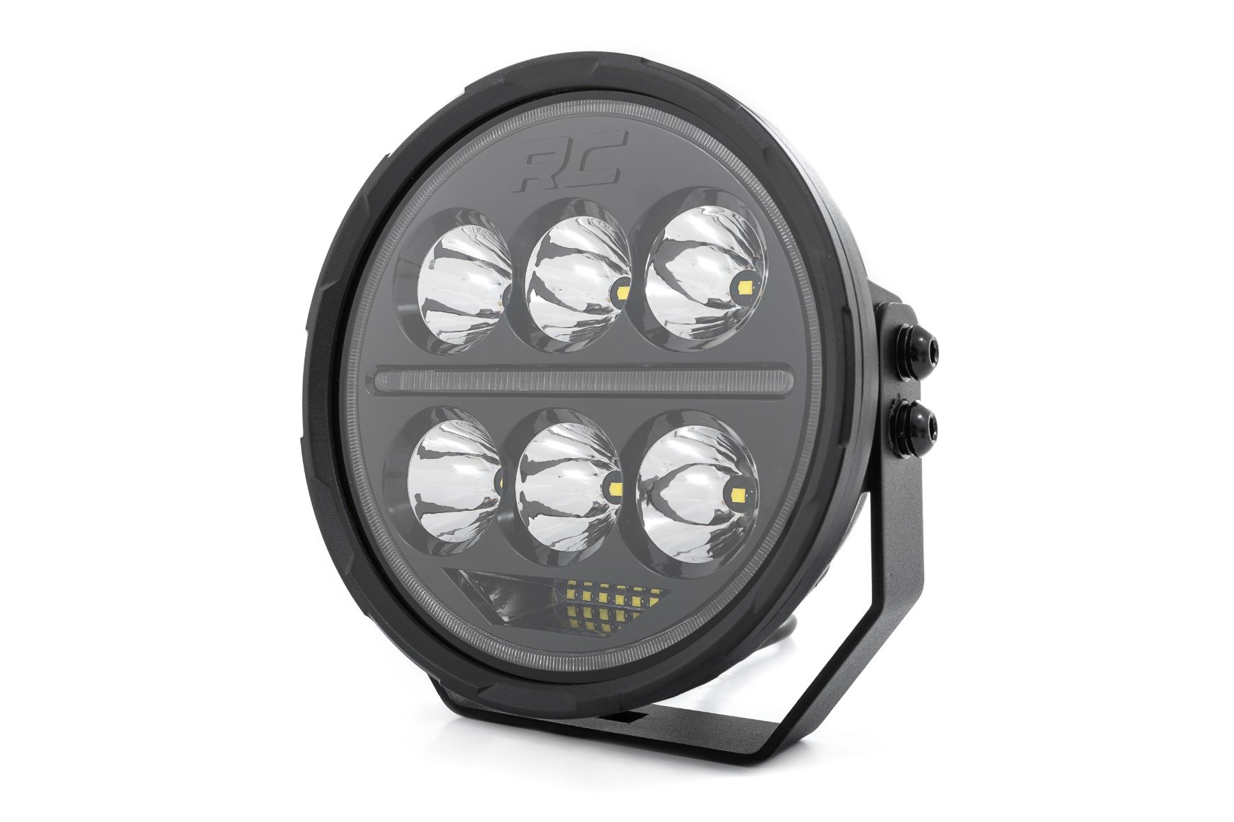 Black Series Halo LED Light Pair | White/Amber DRL | 6.5 Inch | Round - Image 4