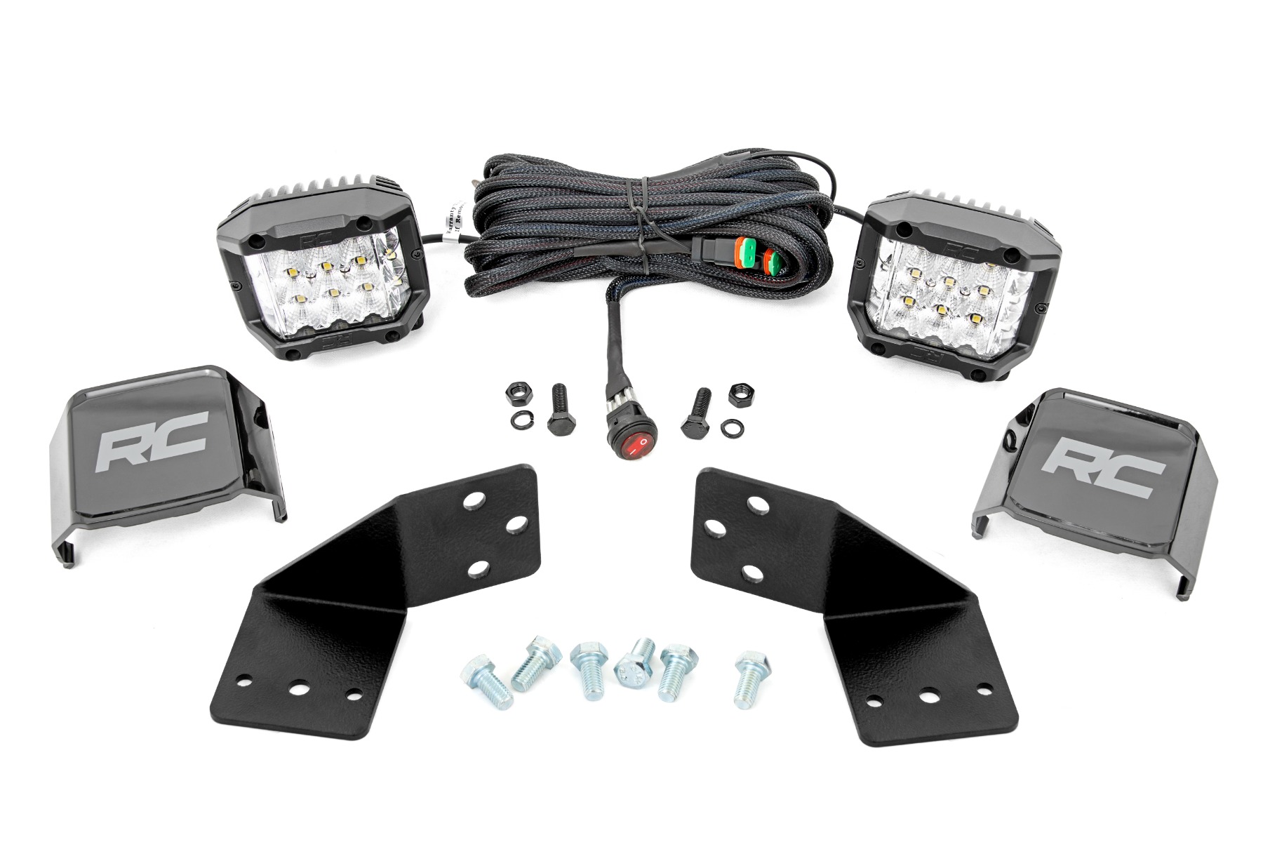 LED Light Kit | Rear Mount | 3" Chrome Pair | Wide Angle | CFMOTO UFORCE 1000