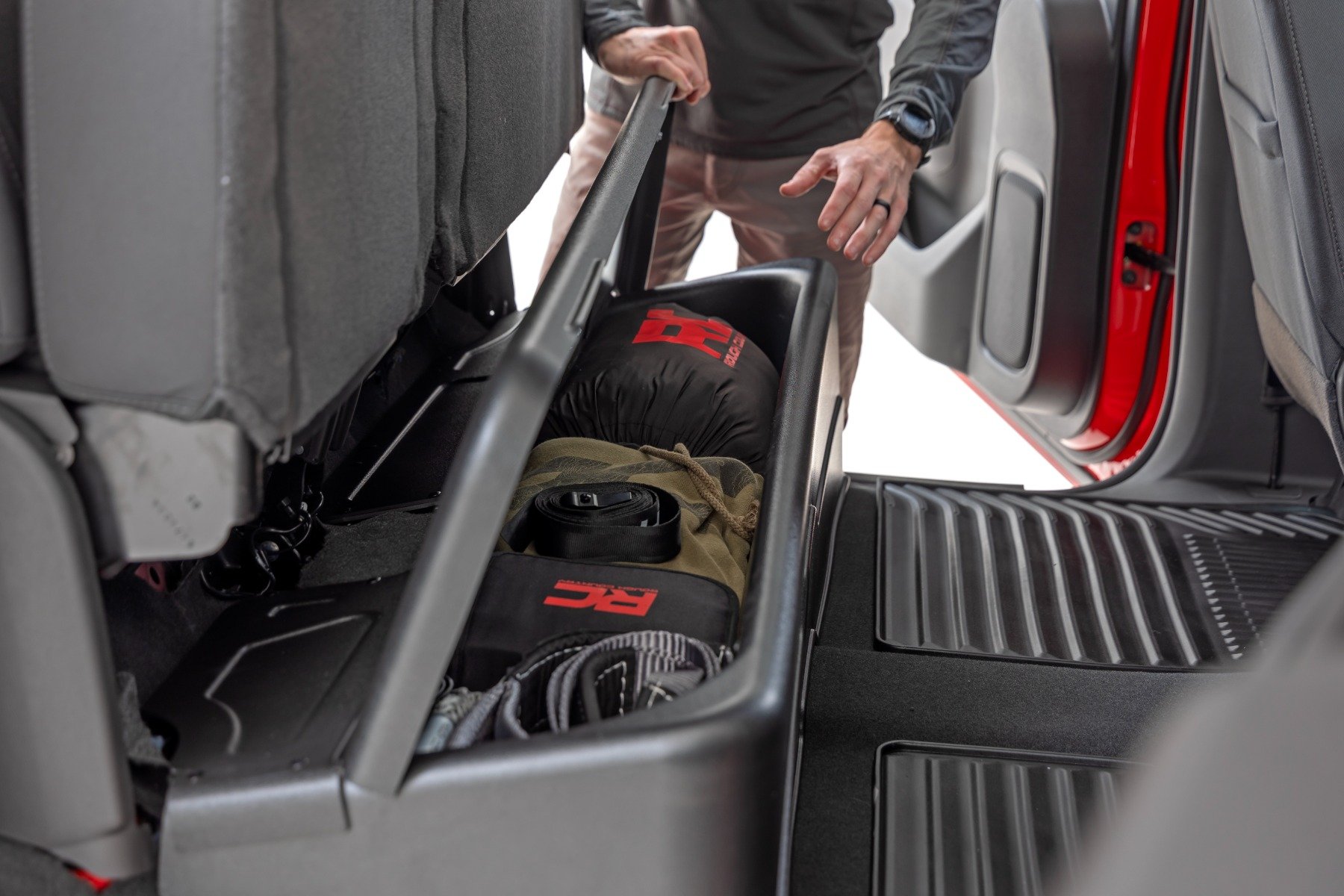 Under Seat Storage with Locking Lid | Crew Cab | Chevy/GMC 1500/2500HD/3500HD (19-26 & Classic) - Image 5