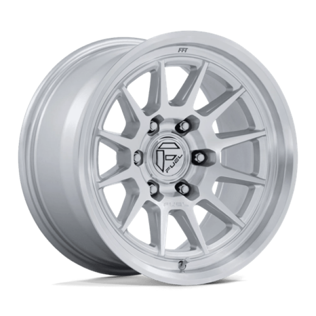 Fuel 1pc Fc902 Spur Gloss Silver W/ Machined Face 17x8.5 (+25) 6x114.3