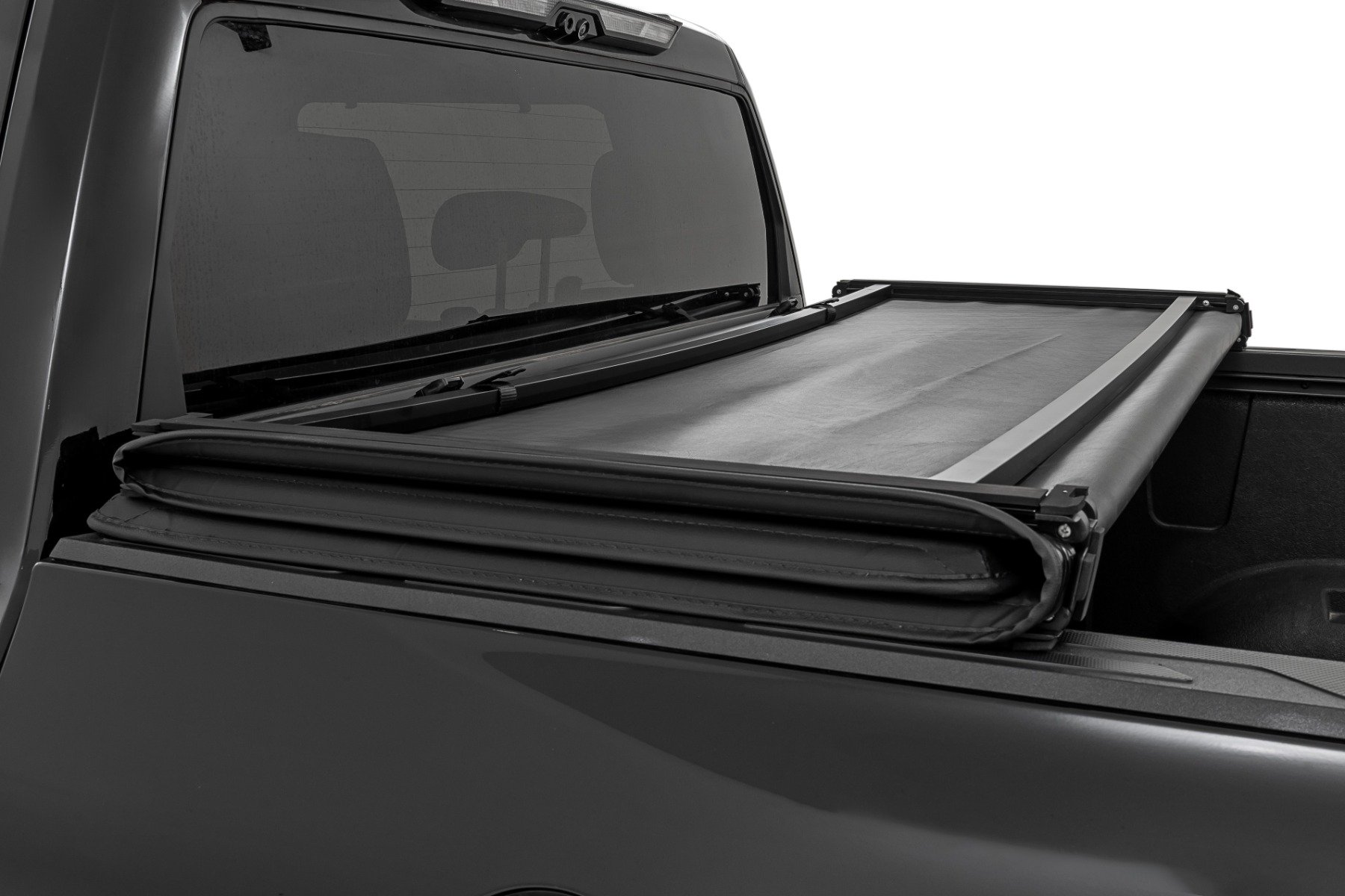 Soft Tri-Fold Bed Cover | 6'7" Bed | with & w/o OE Rails | Toyota Tundra 2WD/4WD (2022-2025) - Image 4